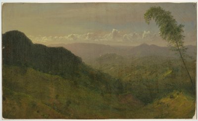 デッサン、丘陵風景、1865年 作： フレデリックエドウィン教会