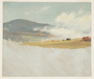 デッサン、丘陵風景、1865-75年 作： フレデリックエドウィン教会