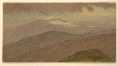 素描、風景、1865年8月 作： Frederic Edwin Church