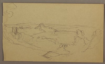 素描、風景、1865年5月-8月 作： フレデリックエドウィン教会