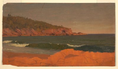 デッサン、メイン海岸、1850年頃 作： Frederic Edwin Church