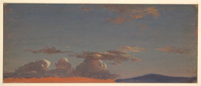 デッサン、メイン州の空の習作、1868-69年頃 作： フレデリックエドウィン教会