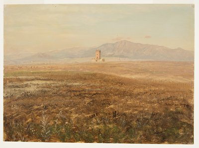 デッサン、メキシコの風景、1869年4月 作： Frederic Edwin Church