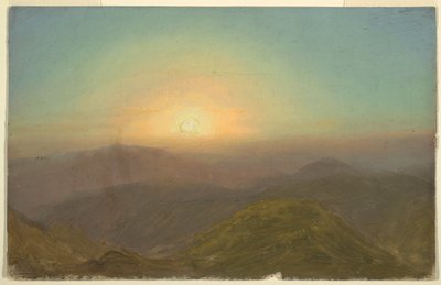 ドローイング、朝の風景、1865年 作： フレデリックエドウィン教会