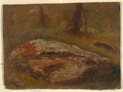 ドローイング、モッシー・ロック、1845年8月 作： Frederic Edwin Church
