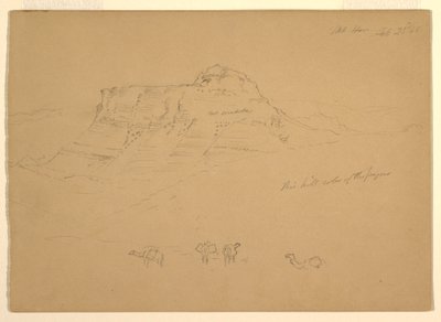 1868年2月23日、マウント・ホルでのドローイング 作： フレデリックエドウィン教会