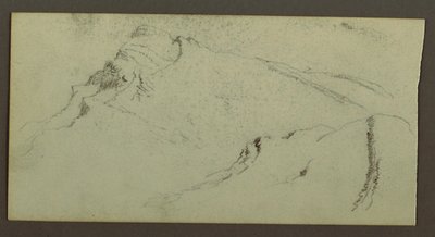 デッサン、山頂、おそらく1868年 作： Frederic Edwin Church