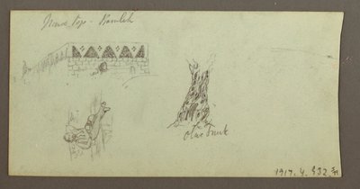 デッサン、山脈、1868年2月 作： Frederic Edwin Church