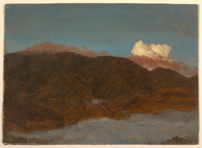 デッサン、山の風景、1865年5月 作： Frederic Edwin Church