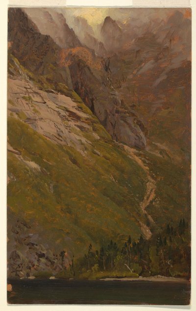 図面、カタディン山、グレート・ベイスン、1878年以前 作： フレデリックエドウィン教会