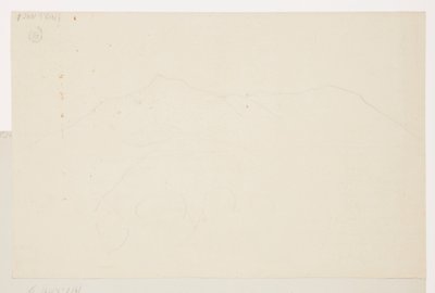 ドローイング、カタディン山、メイン州メイン州カタディン、1870-78年 作： フレデリックエドウィン教会