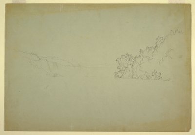 図面、北西からのナイアガラの滝、1856年 作： フレデリックエドウィン教会