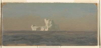 ドローイング、ニューファンドランド、アイスバーグ沖、1859年6月 作： Frederic Edwin Church