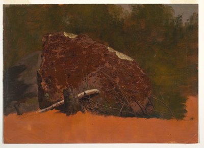 ドローイング、岩、マウント・デザート島の可能性、1845年頃 作： Frederic Edwin Church