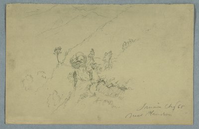 1865年8月、ジャマイカ、ホームステッド近郊、ブルー・マウンテンズを通る道。 作： フレデリックエドウィン教会