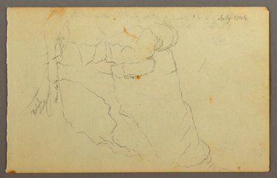 ドローイング、岩、1844年 作： Frederic Edwin Church