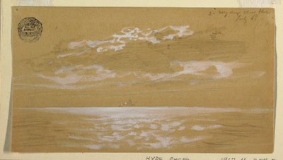 素描、海景、ニューファンドランド、1859年7月6日 作： フレデリックエドウィン教会