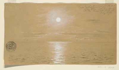 素描、海景、ニューファンドランド、1859年7月6日、1859年 作： フレデリックエドウィン教会