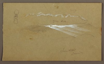 素描、空、人物、1865年6月12日 作： Frederic Edwin Church