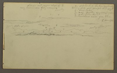 デッサン、空の習作、1857-58年頃か 作： フレデリックエドウィン教会