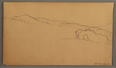 デッサン、空の習作、1873年頃 作： Frederic Edwin Church