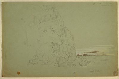 素描「サザン・ヘッド」1851年 作： Frederic Edwin Church