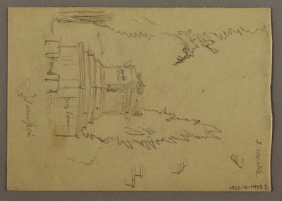 ドローイング、舞台コーチ、おそらく1868-69年 作： Frederic Edwin Church
