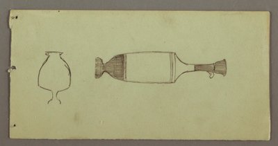 素描、アテネ博物館所蔵品の研究、おそらく1869年 作： フレデリックエドウィン教会
