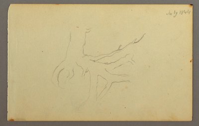 デッサン、木の根、1844年 作： Frederic Edwin Church