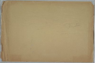 デッサン、山間の谷、グアノコ、エクアドル、グアランダ近郊、1857年6月11日 作： フレデリックエドウィン教会
