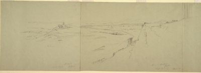 デッサン、アクロポリスからの眺め、1869年 作： Frederic Edwin Church