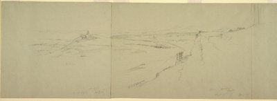 デッサン、アクロポリスからの眺め、1869年 作： Frederic Edwin Church