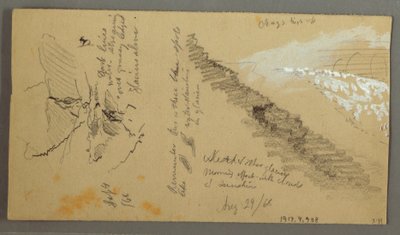 1868年8月28日、桶で洗う女性たち、山中 作： フレデリックエドウィン教会