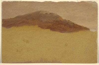 ドローイング、森の丘陵、1870-80年 作： フレデリックエドウィン教会