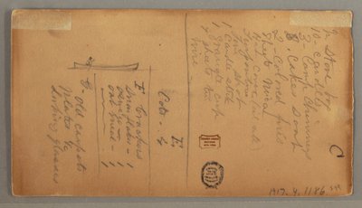 ドローイング、森の島、1879年 作： フレデリックエドウィン教会