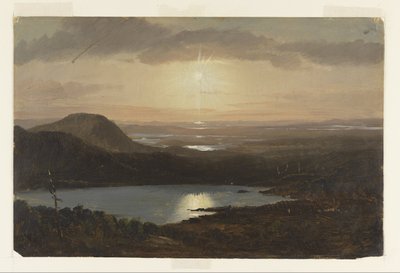 キャデラック・マウンテンから見たイーグル湖（メイン州マウント・デザート島 作： Frederic Edwin Church