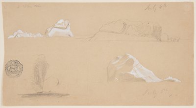 浮かぶ氷山 作： Frederic Edwin Church