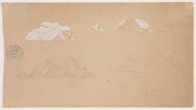 浮かぶ氷山 作： Frederic Edwin Church