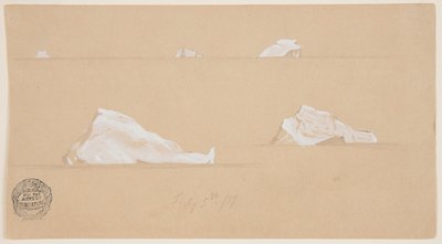 浮かぶ氷山 作： Frederic Edwin Church