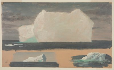 ニューファンドランドのトウィリンゲート近くに浮かぶ氷山 作： Frederic Edwin Church