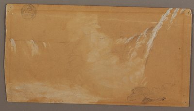 ナイアガラ川のカナダ側から見たホースシュー滝の大部分 作： Frederic Edwin Church