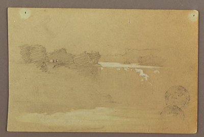 ヘネキン ポイントとアメリカ滝、ナイアガラ川 作： Frederic Edwin Church