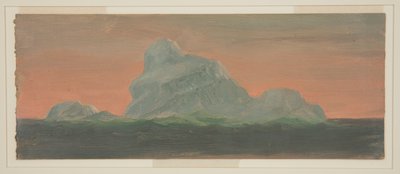 夕方の空に対する氷山 作： Frederic Edwin Church