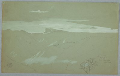 キャプテン ケント、ベルビュー、ジャマイカの近くから見たジャマイカの海岸と空 作： Frederic Edwin Church