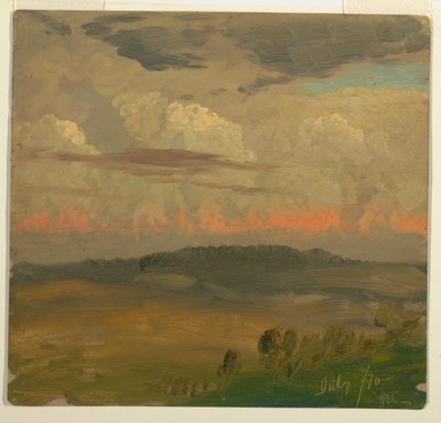 風景、ハドソン バレー 作： Frederic Edwin Church