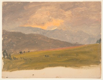 風景、ハドソン バレー 作： Frederic Edwin Church