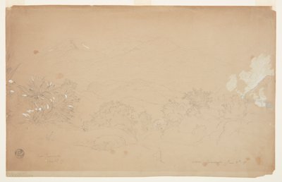 グアランダ、エクアドルの近くの風景 作： Frederic Edwin Church