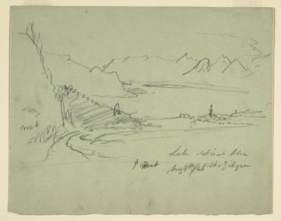 オーストリアの風景、1868年8月5日 作： Frederic Edwin Church