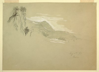 メキシコ、ウイノ近郊の風景 作： Frederic Edwin Church