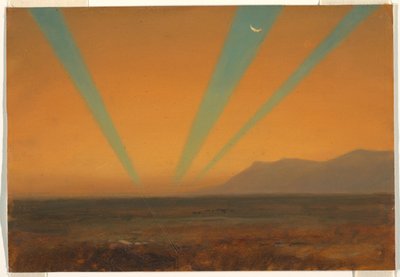 夕日のある風景 作： Frederic Edwin Church